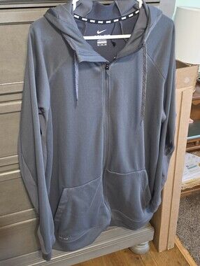 Nike Gray Full-Zip Hoodie